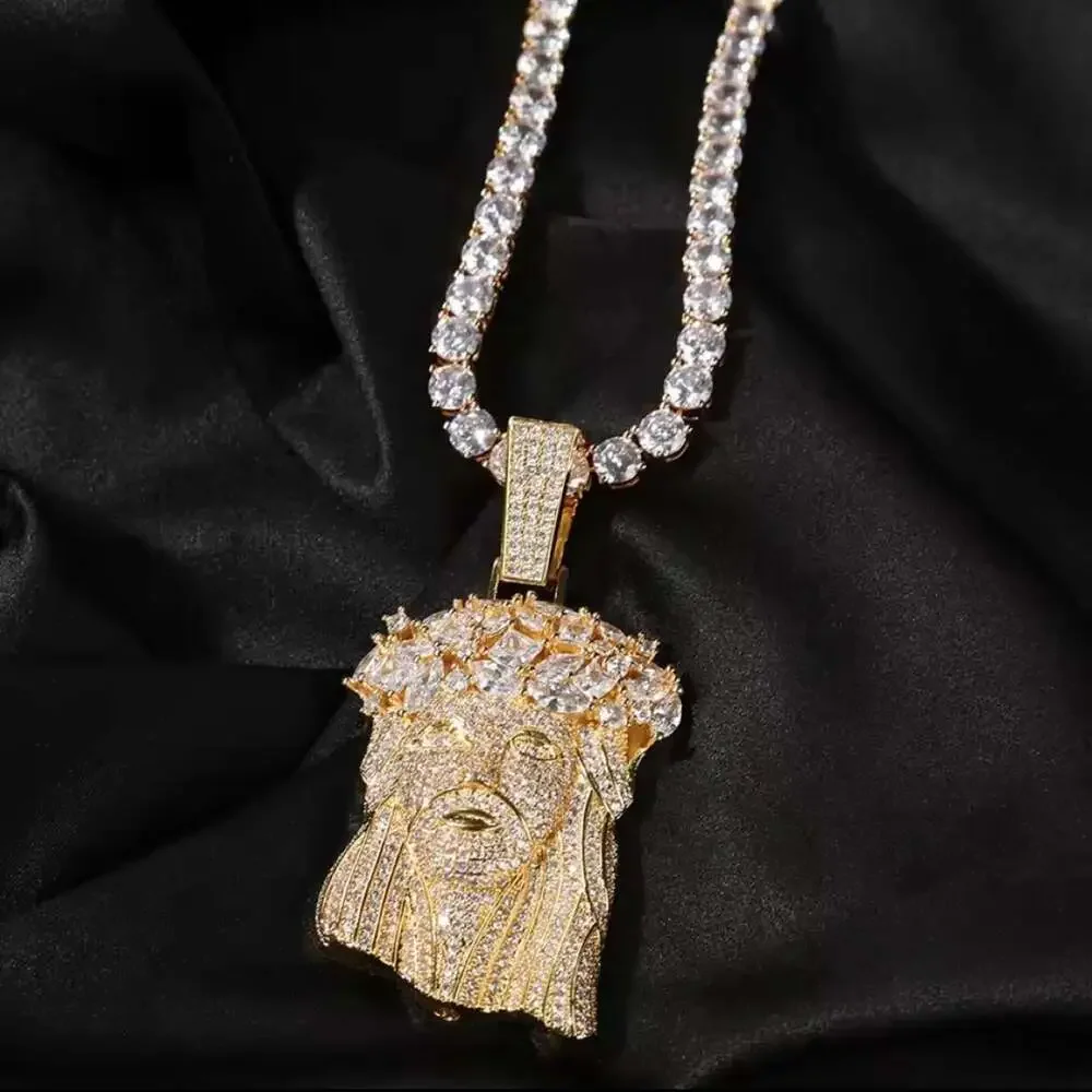 Jesus Pendant With 5 Mm Tennis E 3 A 6